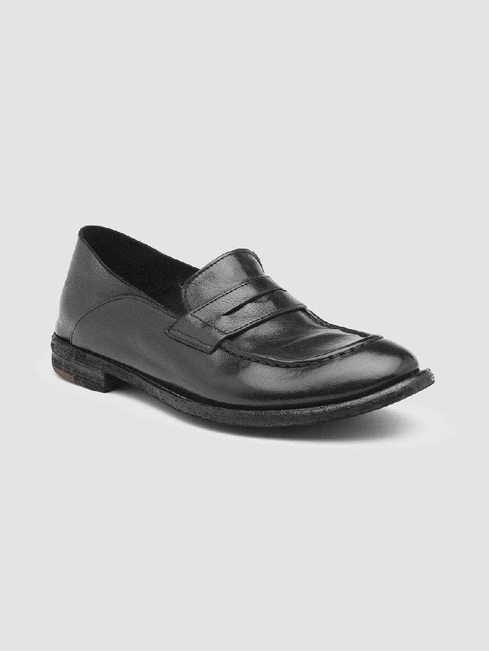 Officine Creative LEXIKON 516 Mocassini in Pelle Nera Negozi Online