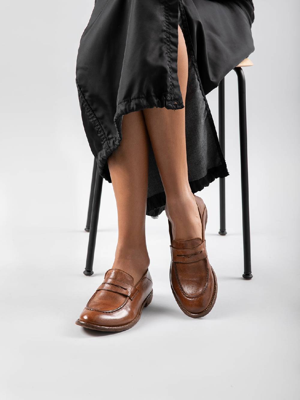 Officine Creative LEXIKON 516 Mocassini in Pelle Marrone Acquista Ora