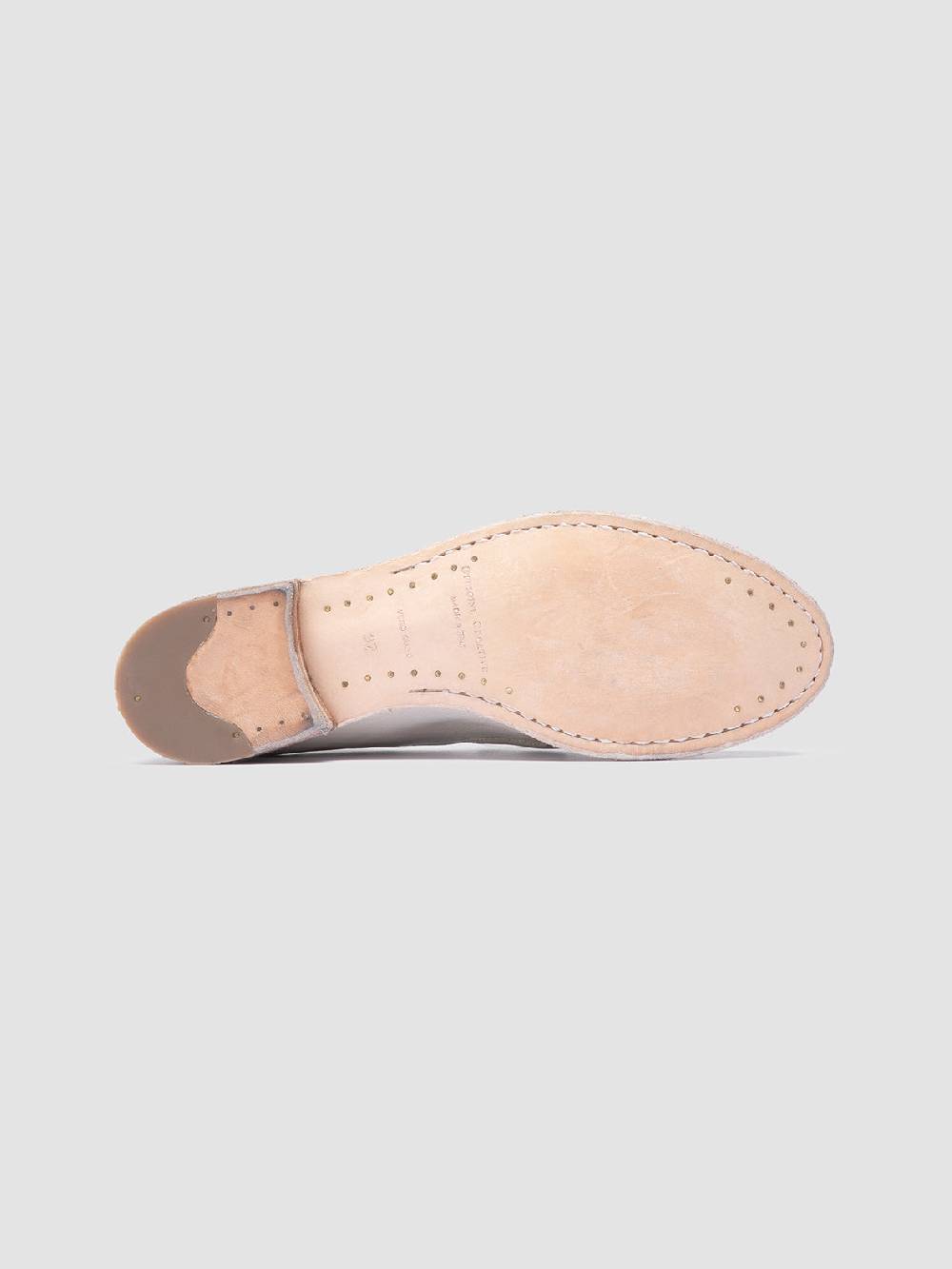 Officine Creative LEXIKON 516 White Leather Loafers Fino Al -60%