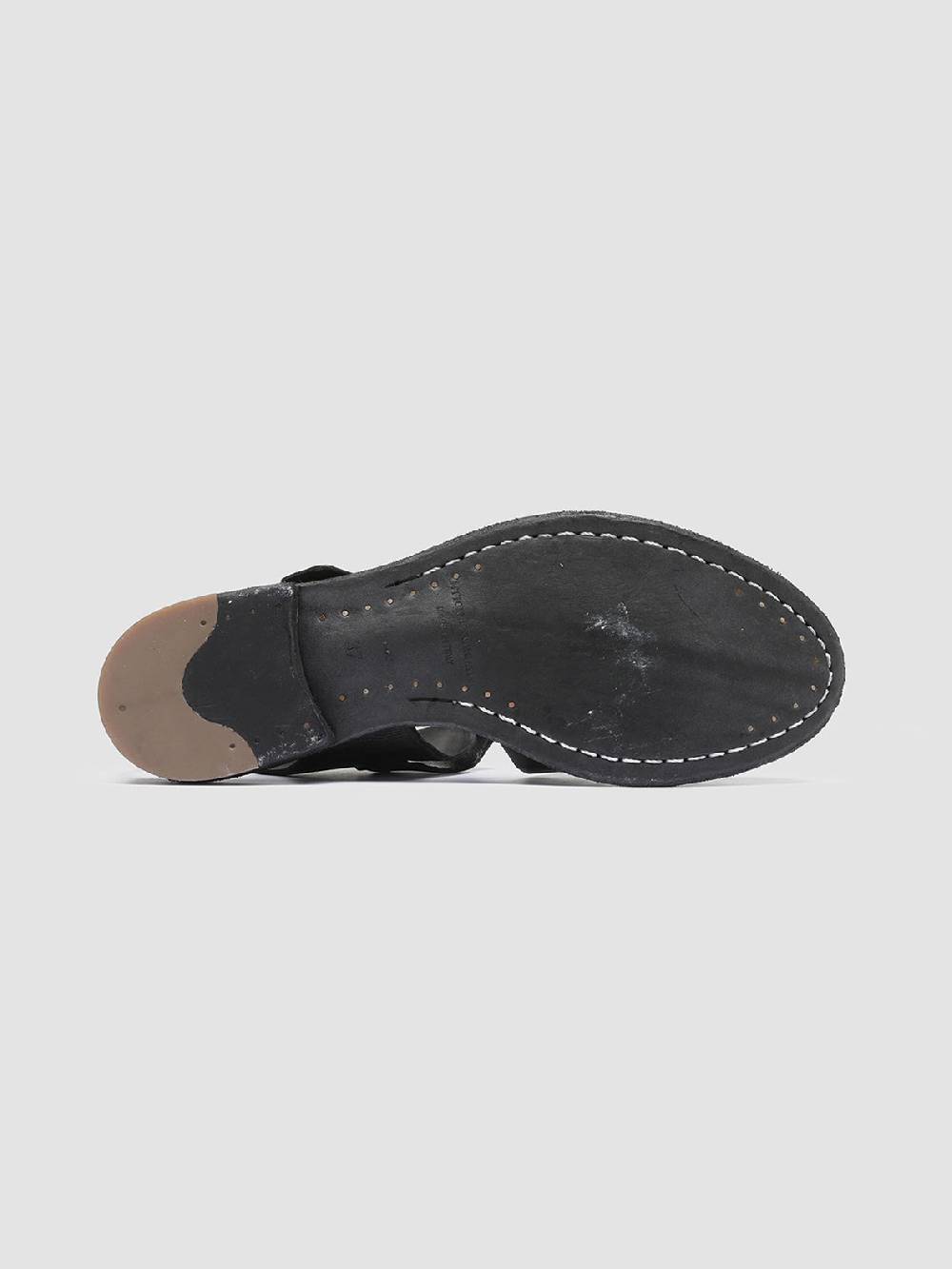 Officine Creative LEXIKON 536 Sandali in Pelle Nera Shopping Online