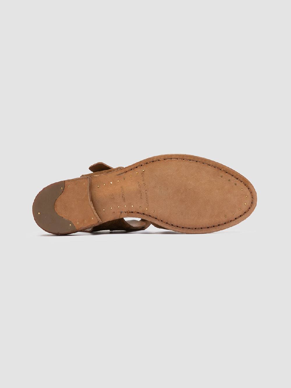 Officine Creative LEXIKON 536 Sandali in Pelle Scamosciata Marrone Affare Del Giorno