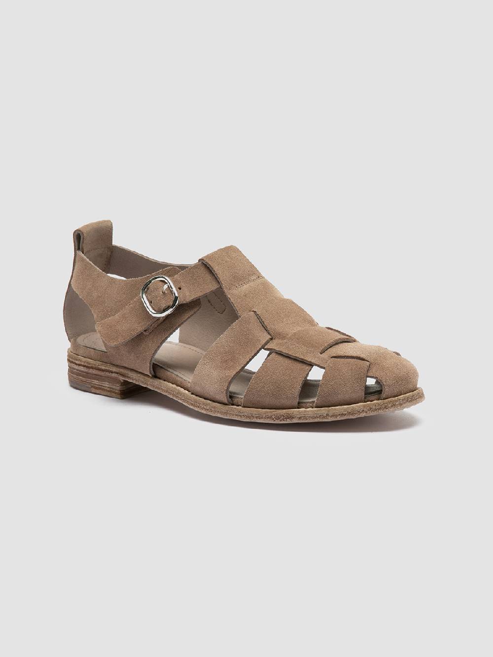Officine Creative LEXIKON 536 Sandali in Pelle scamosciata Tortora Prezzo Ridotto