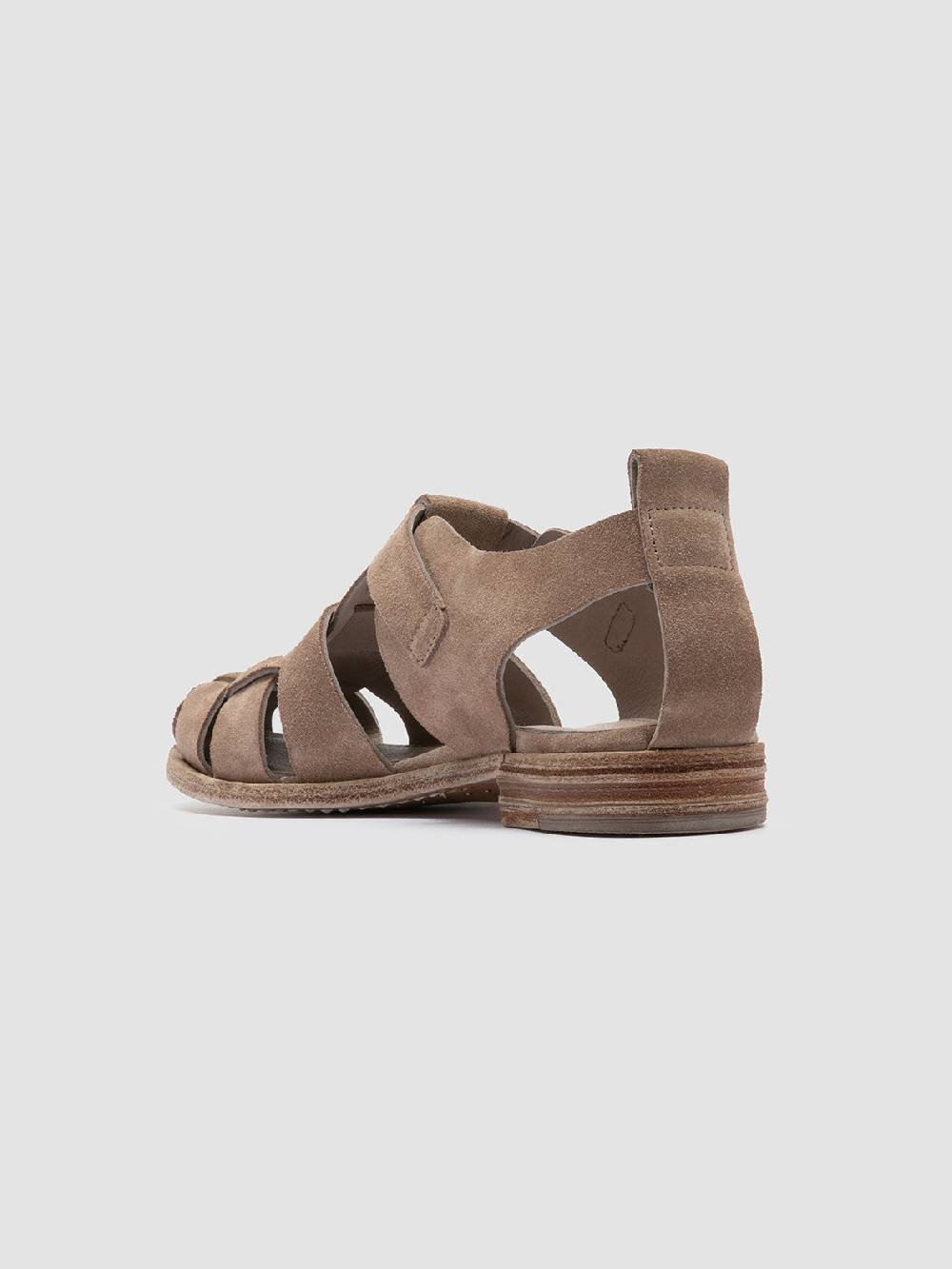 Officine Creative LEXIKON 536 Sandali in Pelle scamosciata Tortora Prezzo Ridotto