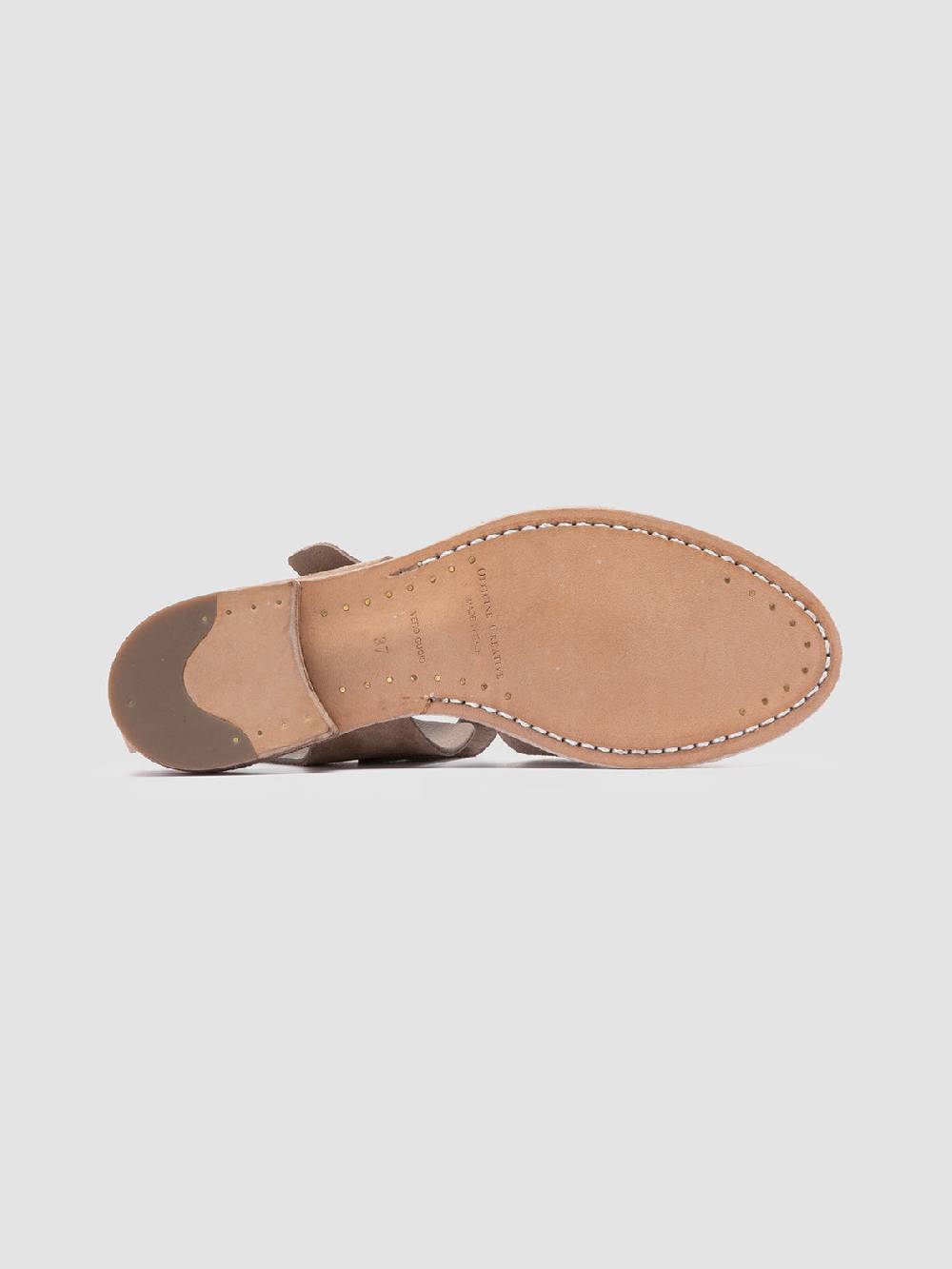 Officine Creative LEXIKON 536 Sandali in Pelle scamosciata Tortora Prezzo Ridotto