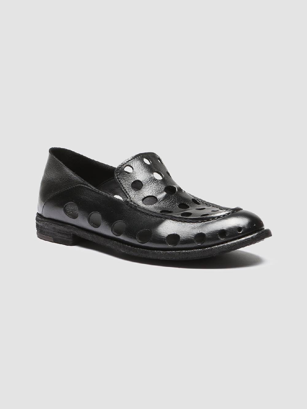 Officine Creative LEXIKON 542 Mocassini in Pelle Nera Convenienza
