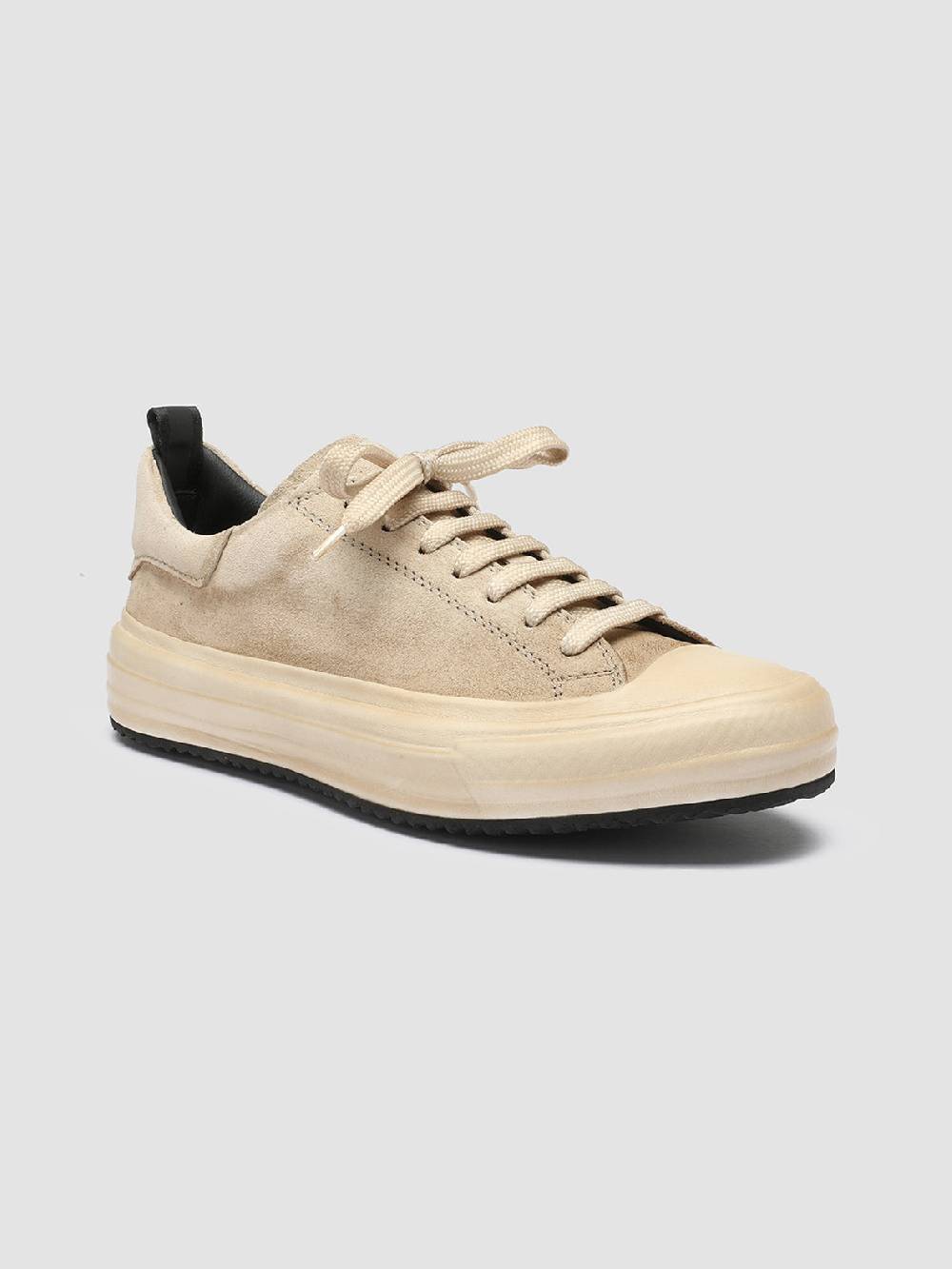 Officine Creative MES 105 Sneakers in Pelle Scamosciata Avorio Promozione temporanea