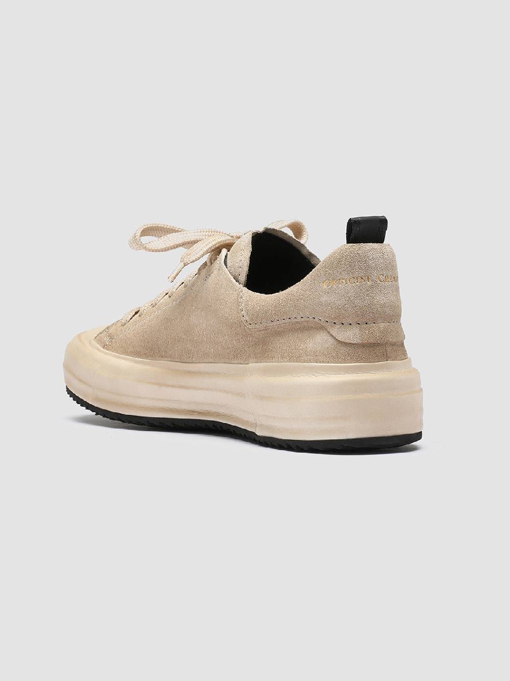 Officine Creative MES 105 Sneakers in Pelle Scamosciata Avorio Promozione temporanea