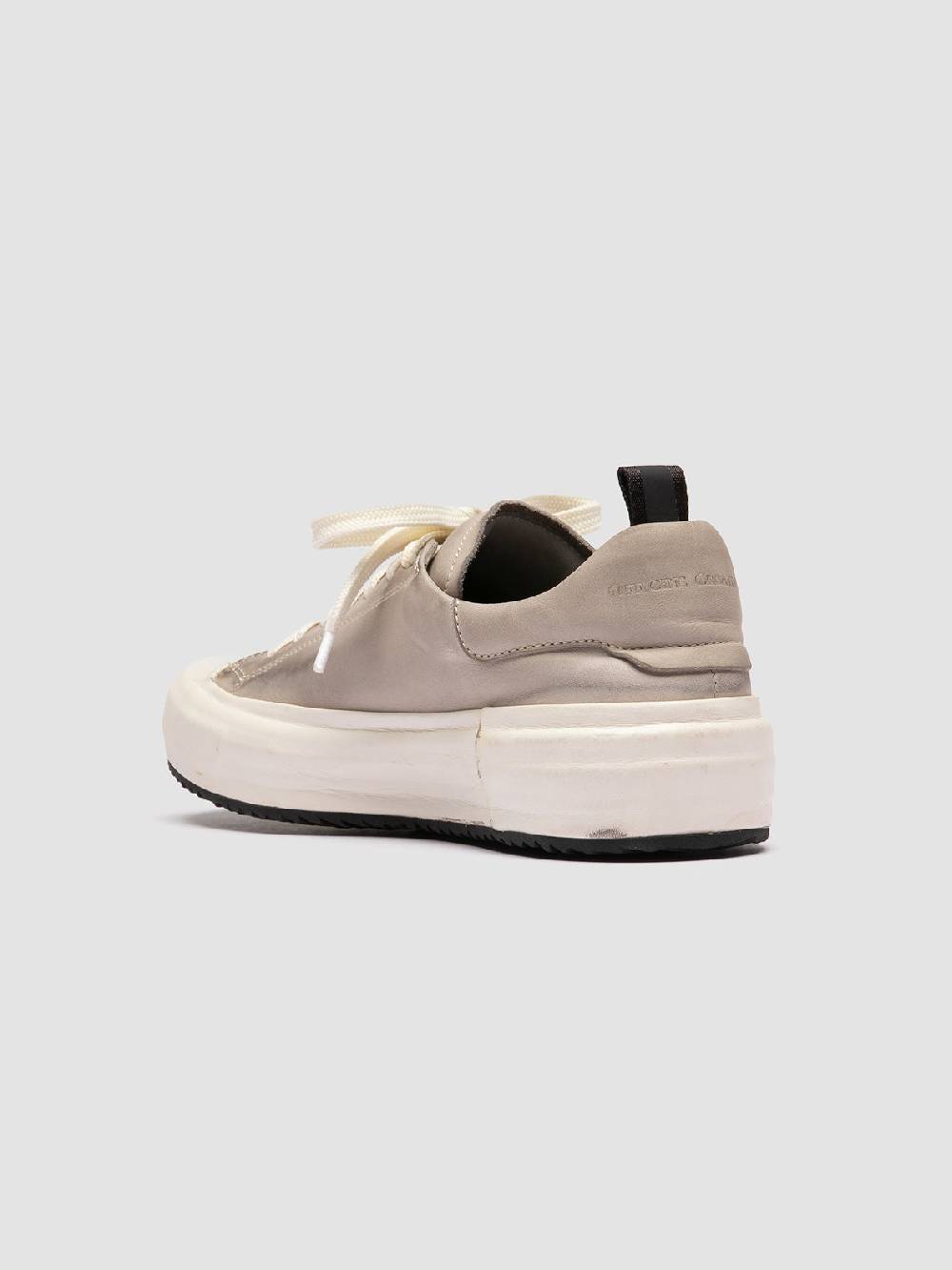 Officine Creative MES DD 101 Sneaker Basse in Pelle Grigia Offerta