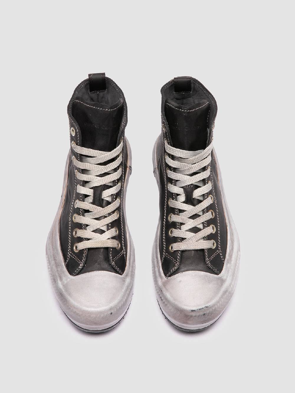 Officine Creative MES DD 102 Sneaker Alte in Pelle Nera Economico