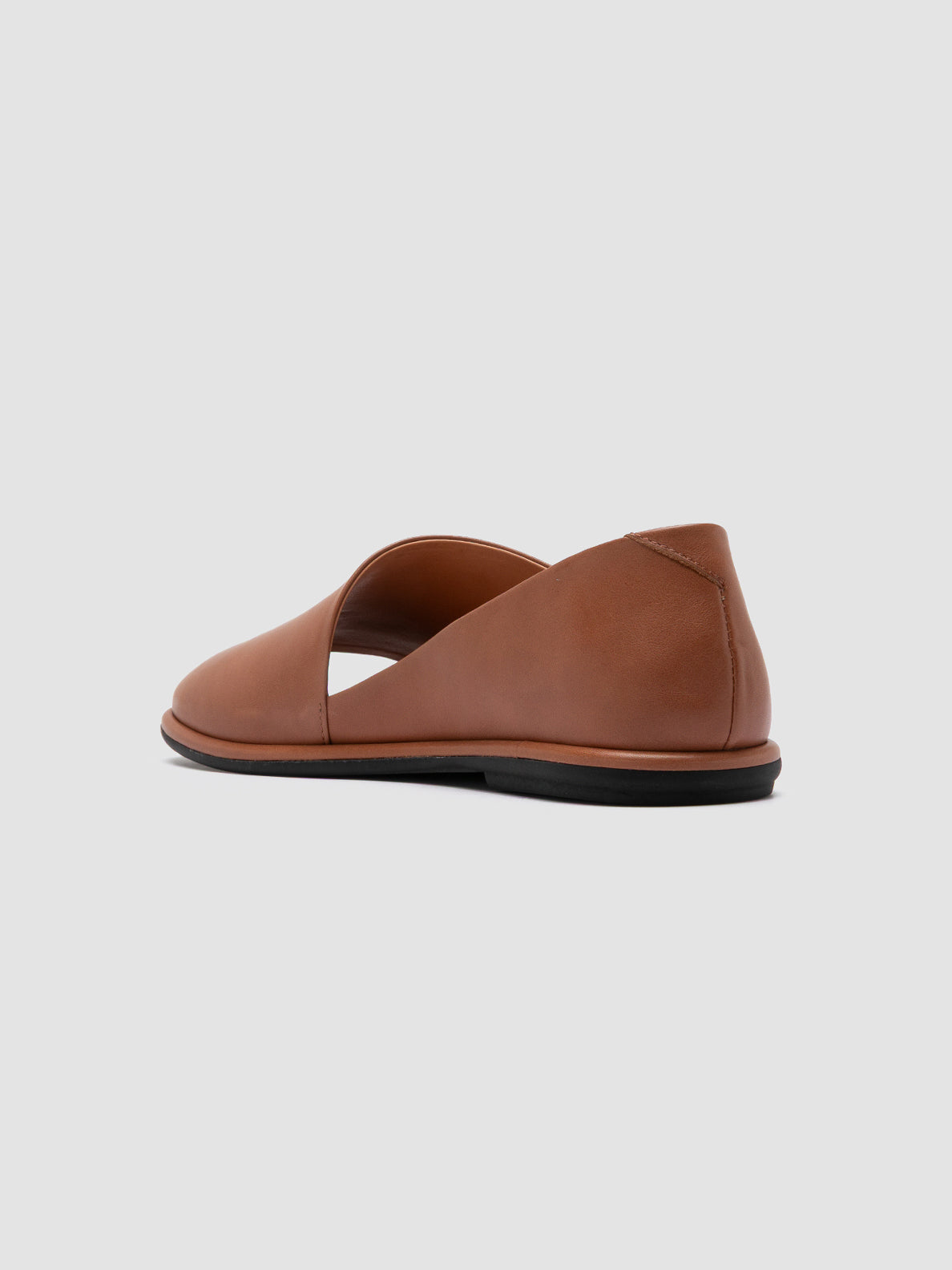 Officine Creative MIENNE 102 Scarpe Peep Toe in Pelle Marrone Saldi