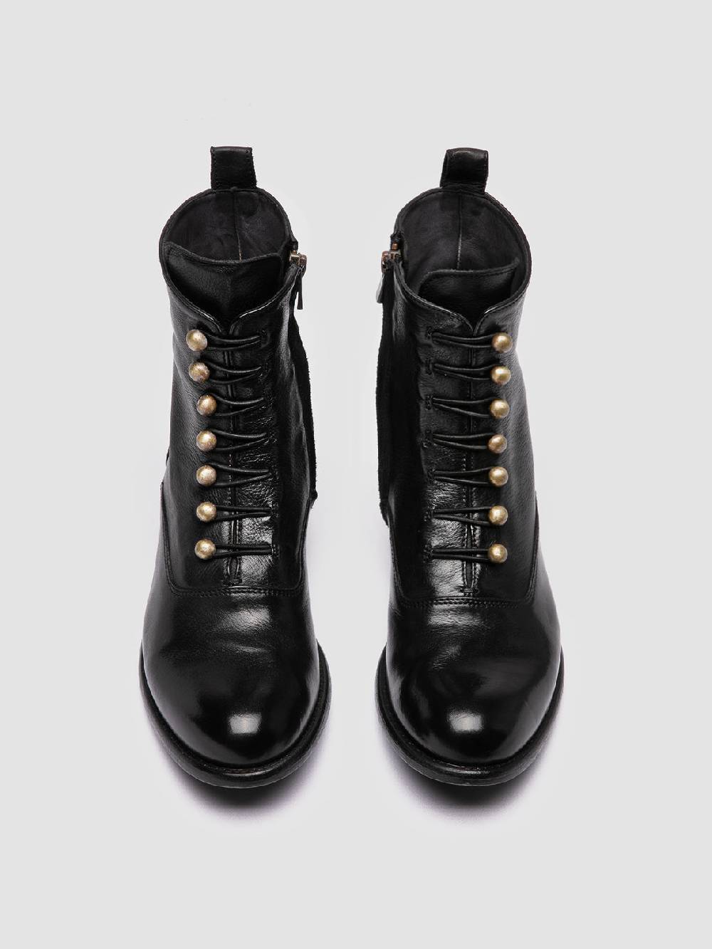 Officine Creative LIS 006 Stivali con Zip in Pelle Nera Discount Store per i nuovi prodotti