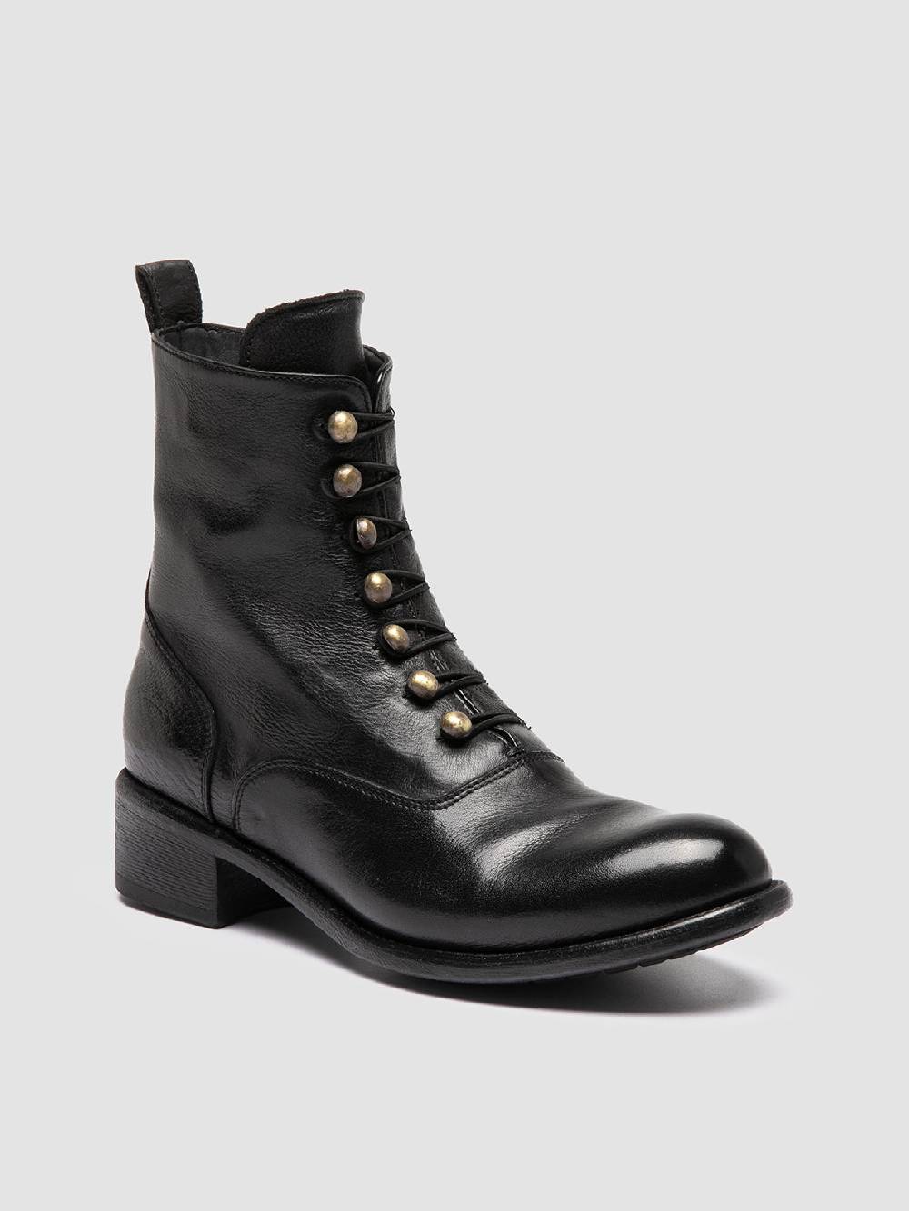 Officine Creative LIS 006 Stivali con Zip in Pelle Nera Discount Store per i nuovi prodotti