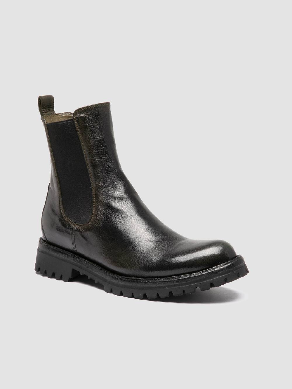 Officine Creative LORAINE 004 Stivaletti Chelsea in Pelle Nera Vendita Economica