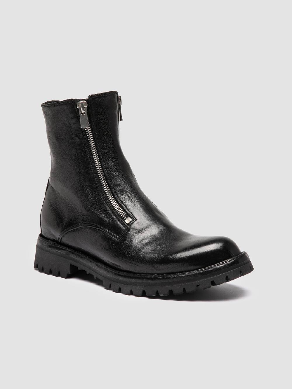 Officine Creative LORAINE 026 Stivali con Zip in Pelle Nera I Più Venduti