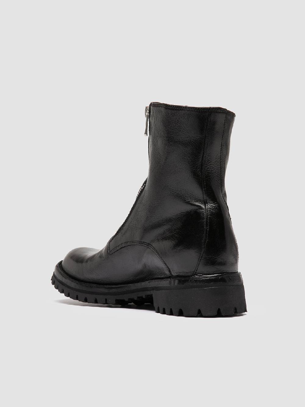 Officine Creative LORAINE 026 Stivali con Zip in Pelle Nera I Più Venduti
