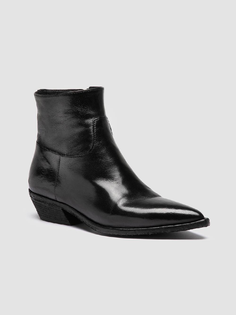 Officine Creative NOELIE DD 102 Stivali con Zip in Pelle Nera Negozio