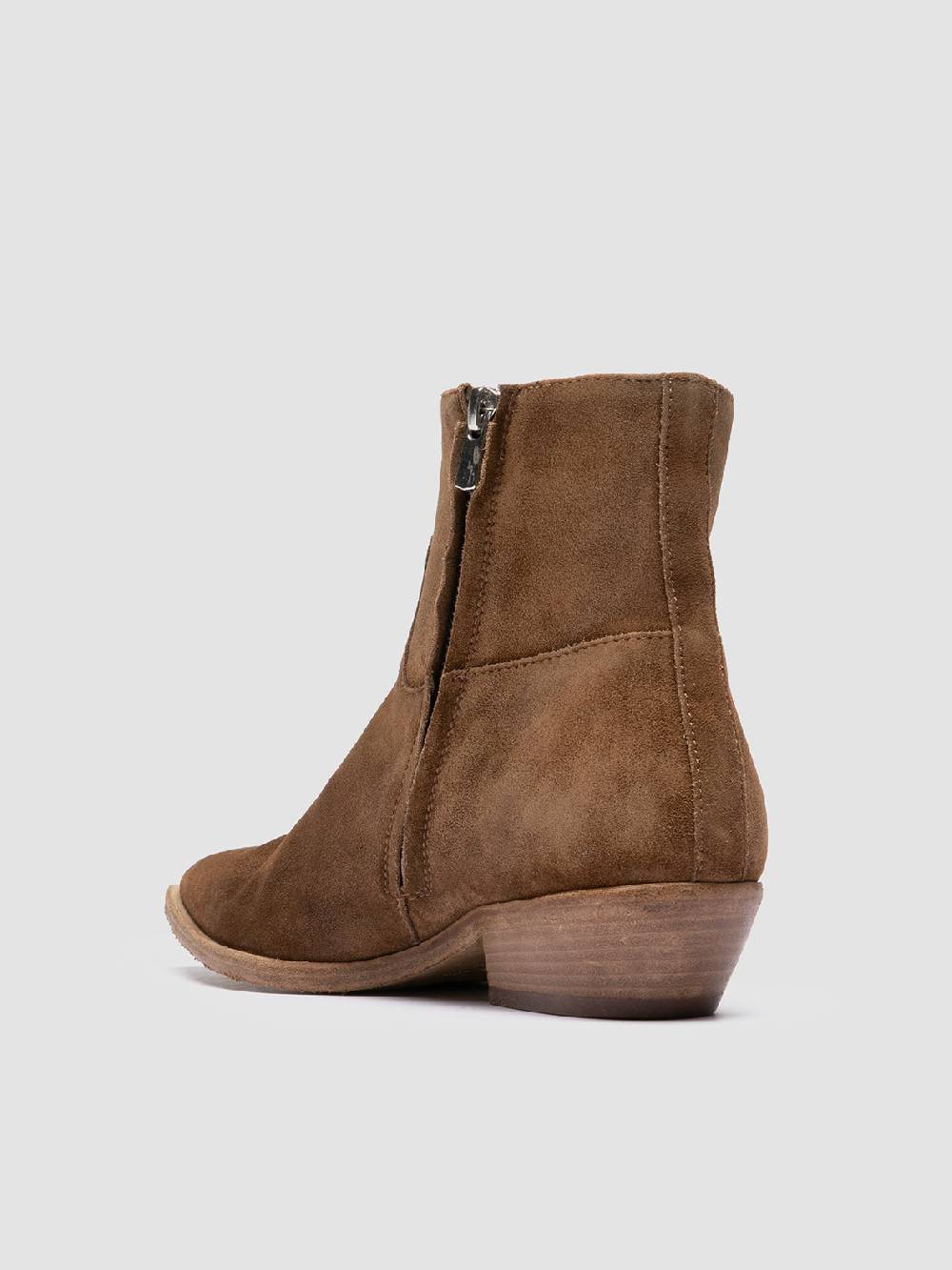 Officine Creative NOELIE DD 102 Stivali con Zip in Pelle Scamosciata Marrone Limitato a 3 giorni