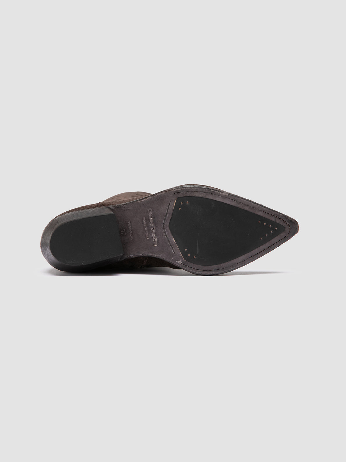 Officine Creative NOELIE DD 104 Stivali Pull-On in Pelle Scamosciata Marrone Nuova