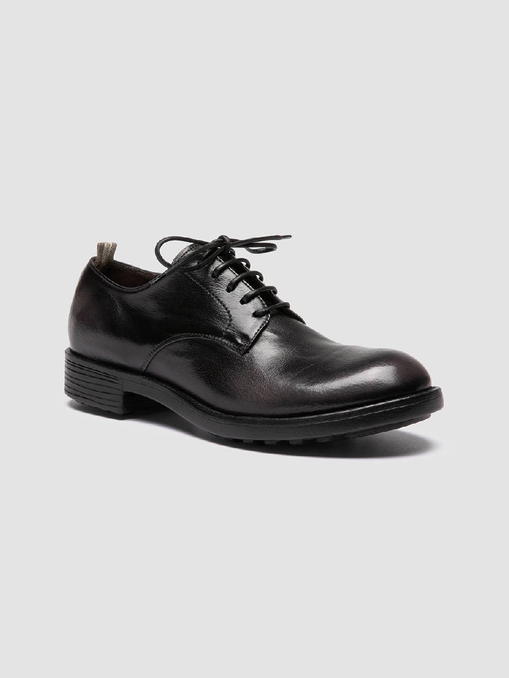 Officine Creative SERGEANT 101 Derby in Pelle Nera Moda
