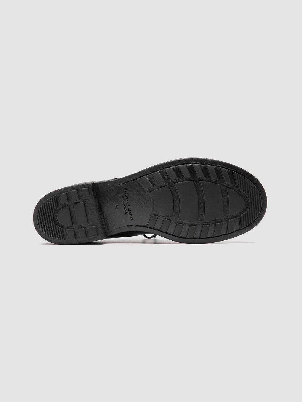 Officine Creative SERGEANT 101 Derby in Pelle Nera Moda