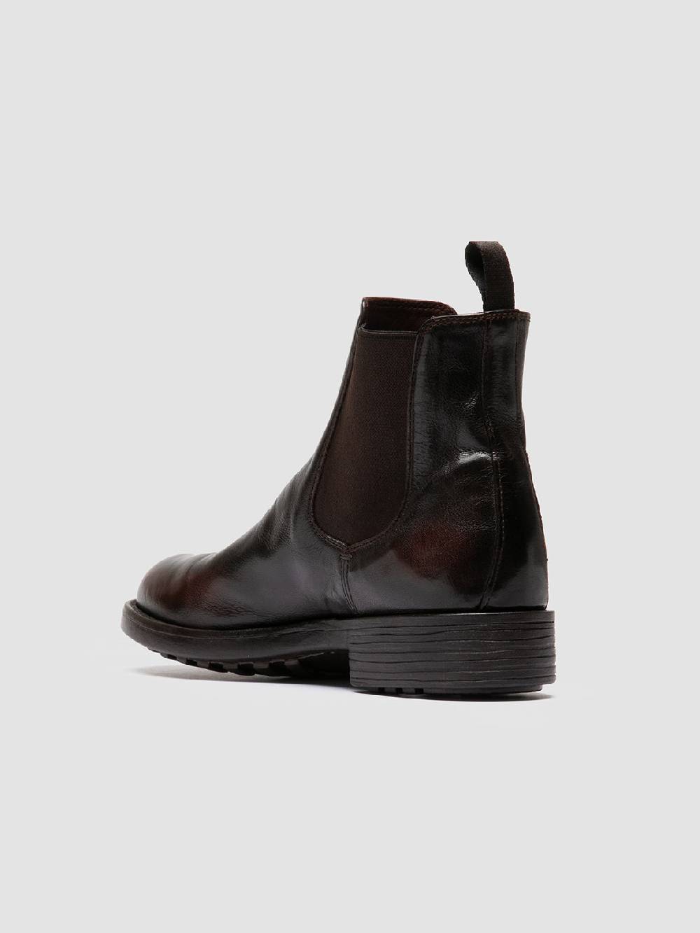 Officine Creative SERGEANT 102 Stivaletti Chelsea in Pelle Marrone Italia