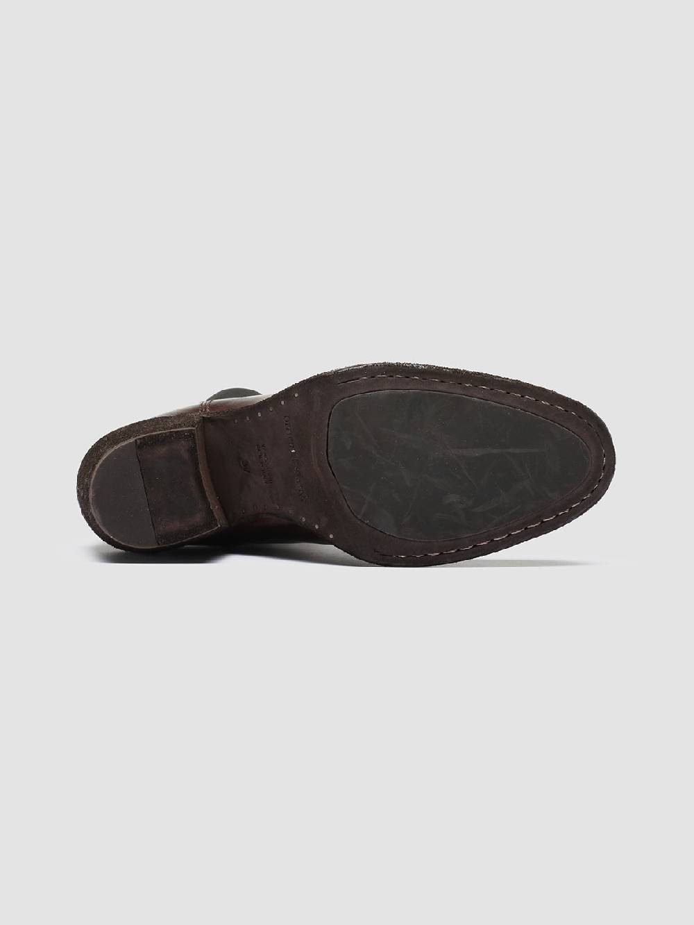 Officine Creative SYDNE 001 Stivali Chelsea in Pelle Marrone In Linea