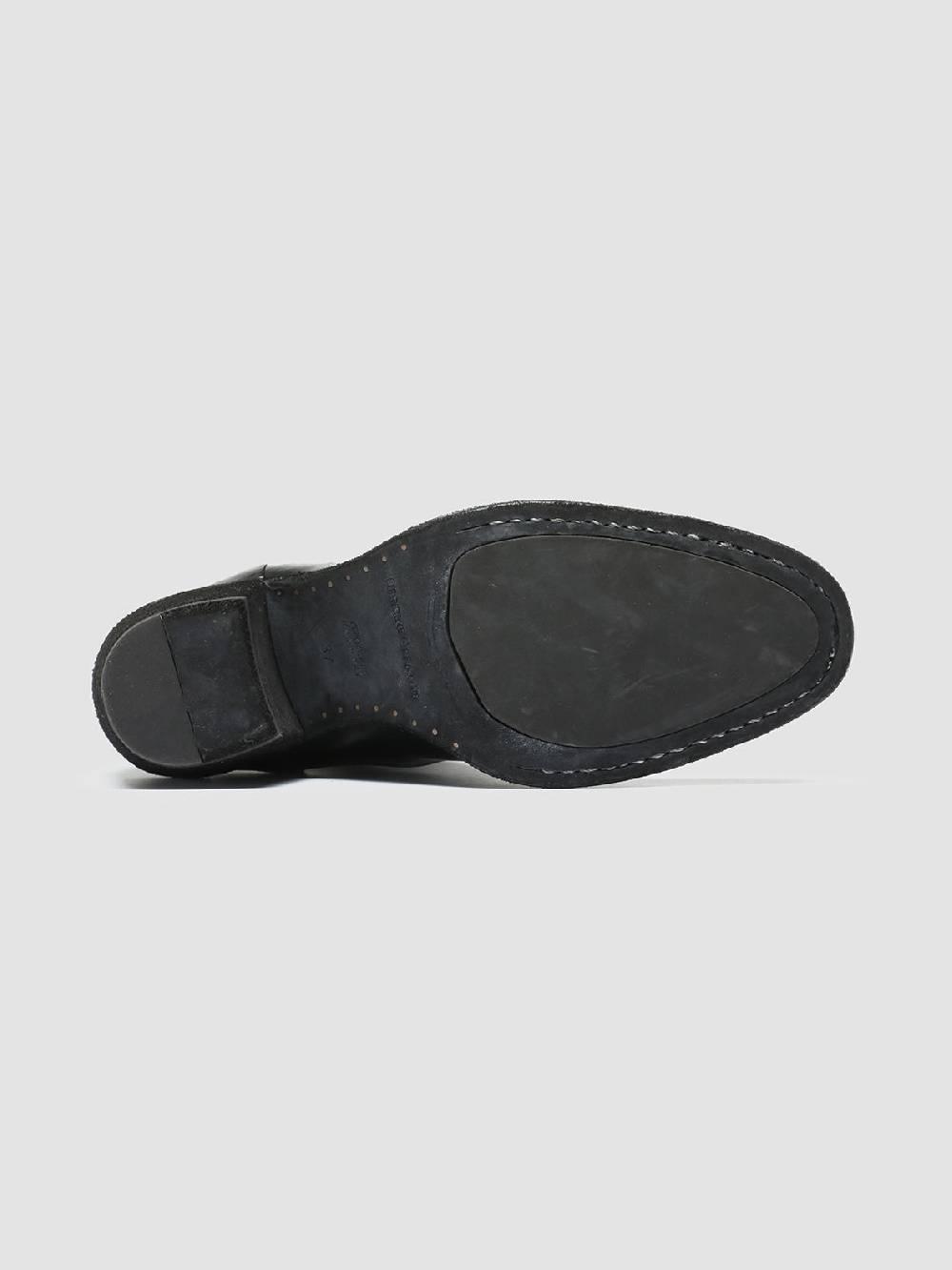 Officine Creative SYDNE 005 Stivali Zip in Pelle Nera Nuovo