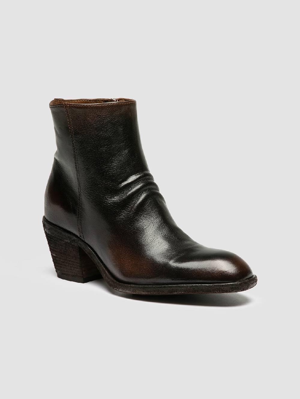 Officine Creative SYDNE 008 Brown Leather Boots Qualità