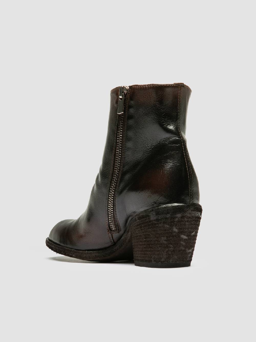 Officine Creative SYDNE 008 Brown Leather Boots Qualità
