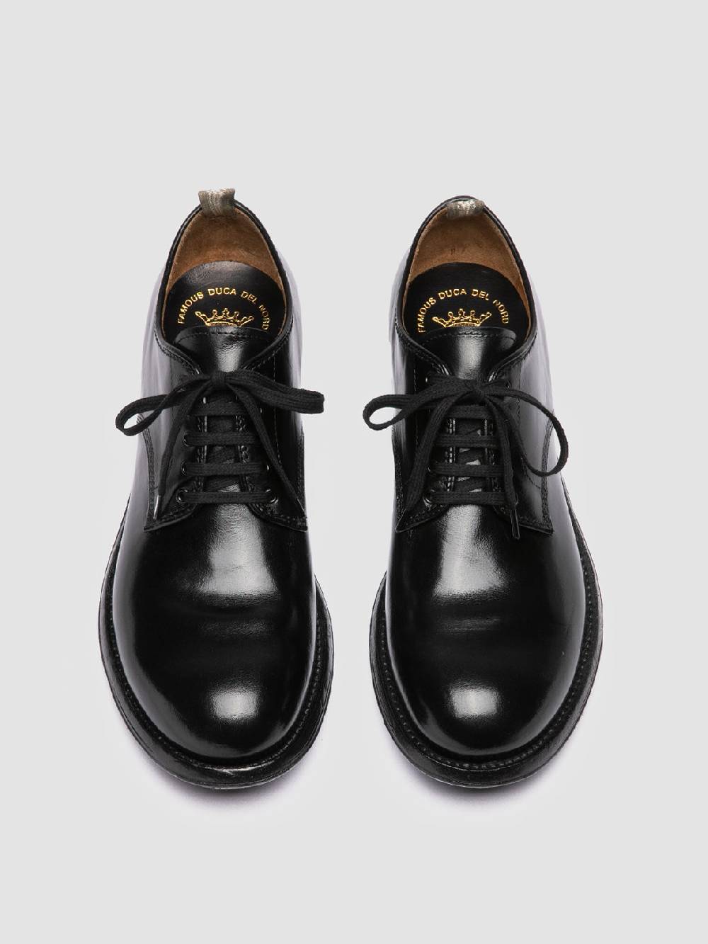 Officine Creative ADMIRAL 001 Derby in Pelle Nera Spedizione Gratuita