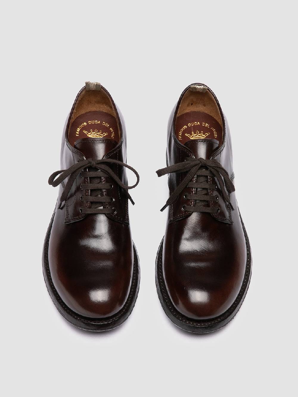 Officine Creative ADMIRAL 001 Derby in Pelle Marrone Pezzi Unici