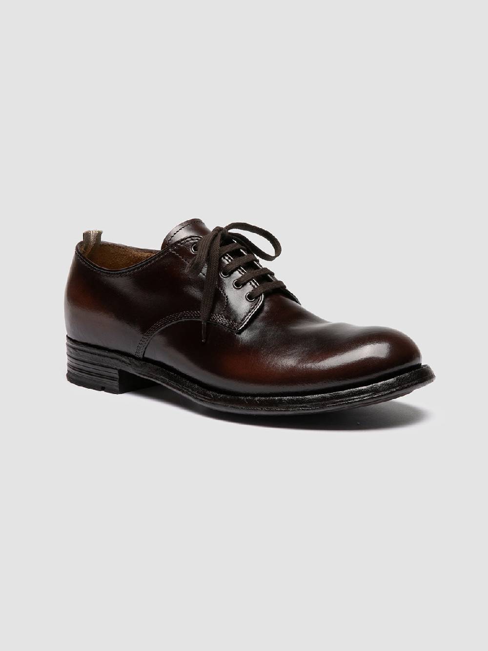 Officine Creative ADMIRAL 001 Derby in Pelle Marrone Pezzi Unici