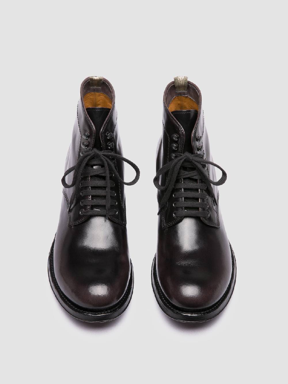 Officine Creative ADMIRAL 004 Stivali Stringati in Pelle Grigia Qualità Garantita