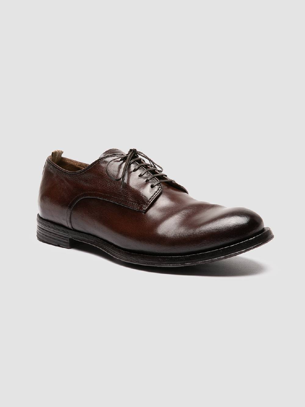 Officine Creative ANATOMIA 012 Derby in Pelle Marrone Consegna Veloce