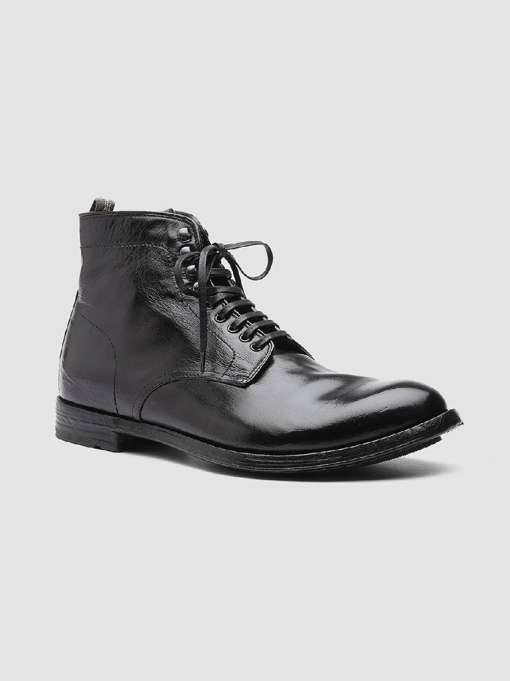 Officine Creative ANATOMIA 013 Stivaletti in Pelle Nera Shopping Online