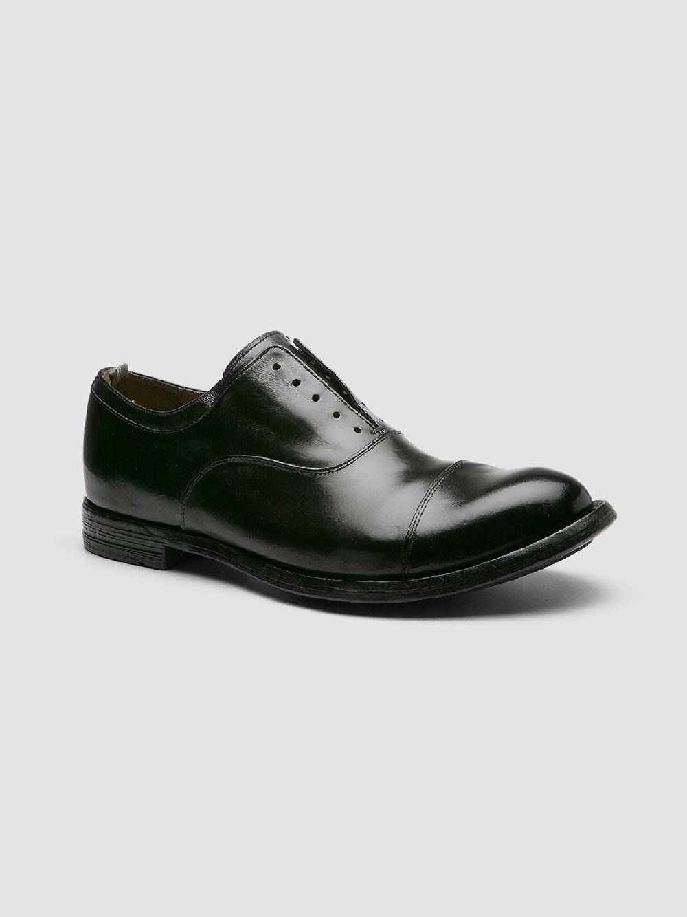Officine Creative ANATOMIA 015 Black Leather Oxford Shoes Prezzo Ridotto