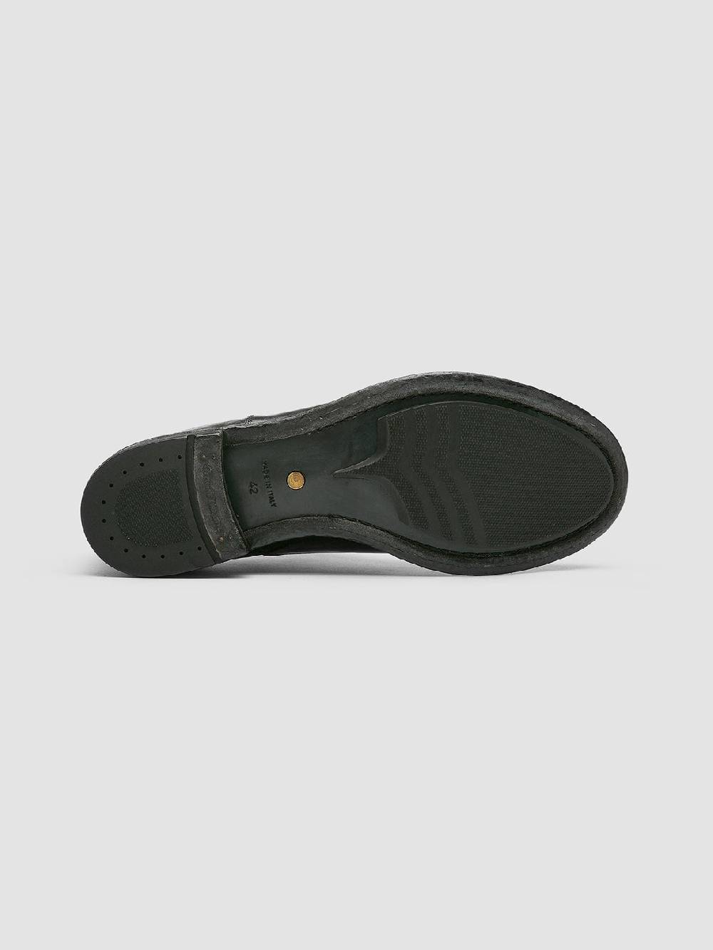 Officine Creative ANATOMIA 015 Black Leather Oxford Shoes Prezzo Ridotto
