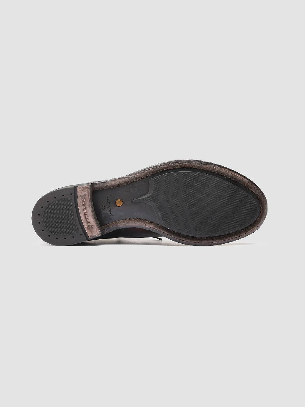 Officine Creative ANATOMIA 016 Stivaletti in Pelle Bordeaux Sconto