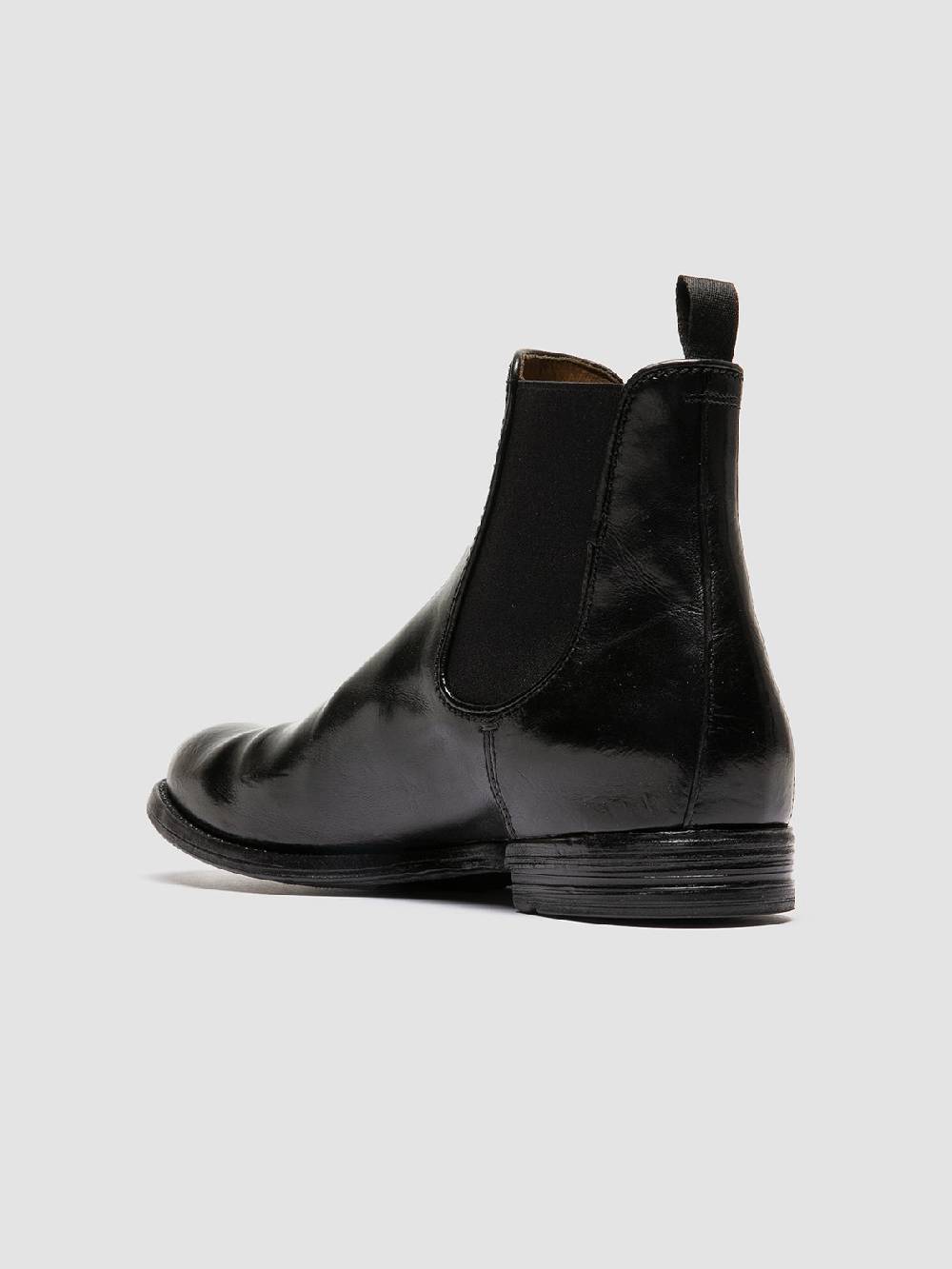 Officine Creative ANATOMIA 083 Stivaletti Chelsea in Pelle Nera Outlet