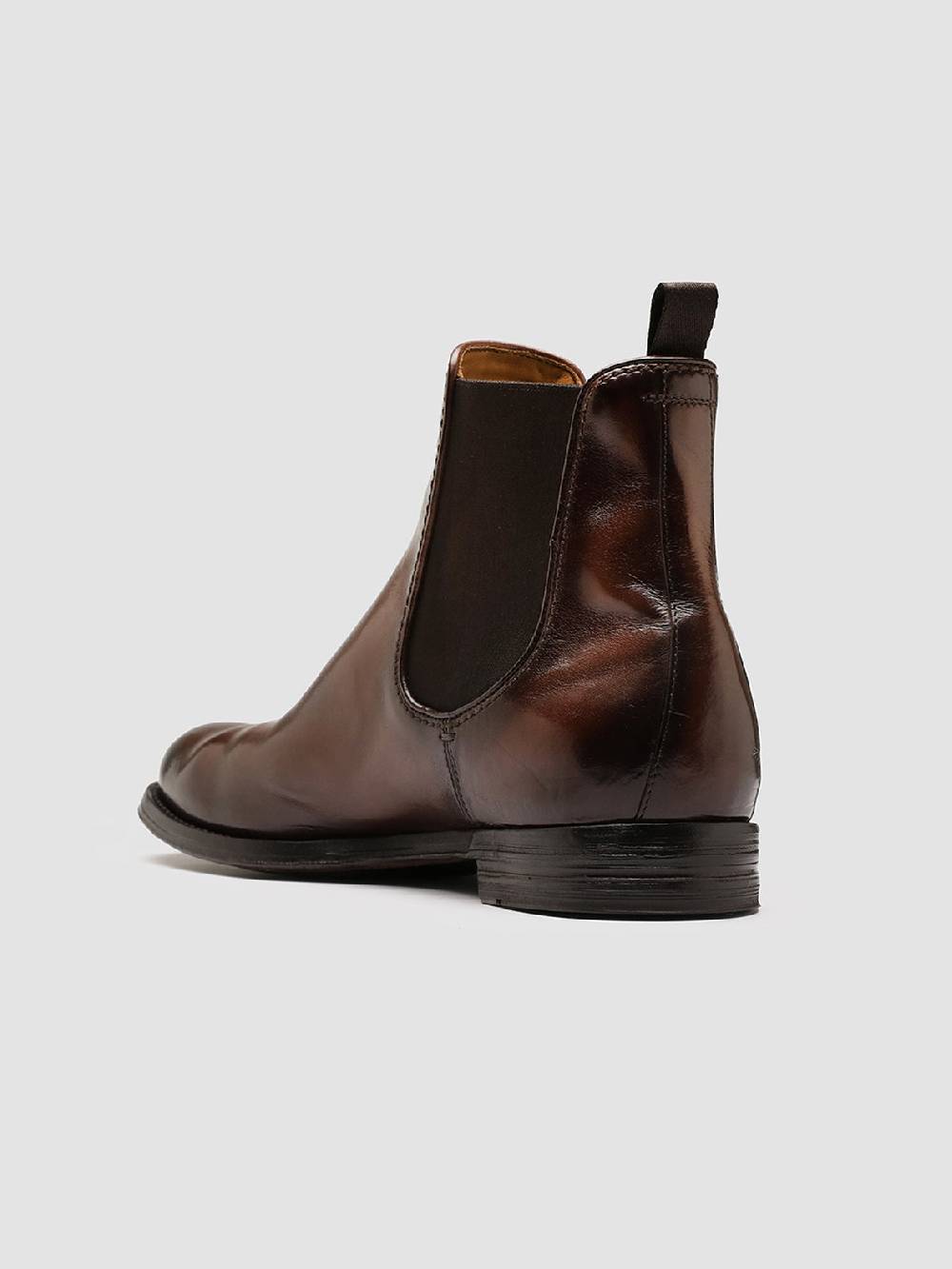 Officine Creative ANATOMIA 083 Stivaletti Chelsea in Pelle Marrone In Vendita