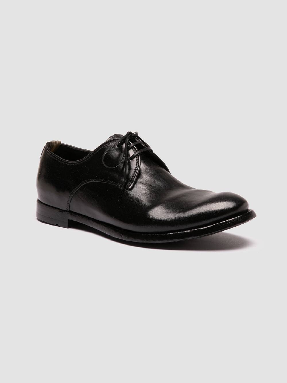 Officine Creative ANATOMIA 87 Scarpe Derby in Pelle Nera Saldi