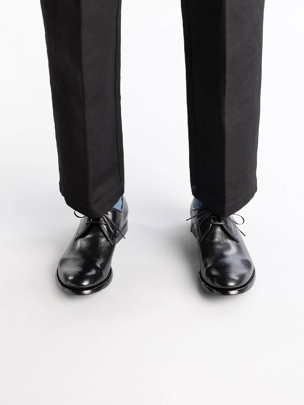 Officine Creative ANATOMIA 87 Scarpe Derby in Pelle Nera Saldi