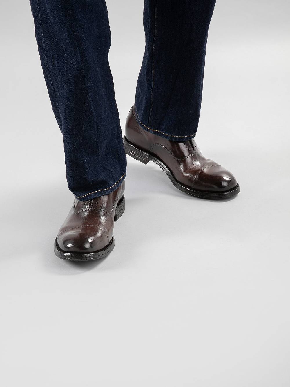 Officine Creative BALANCE 006 Oxford in Pelle Nera Vendita Economica
