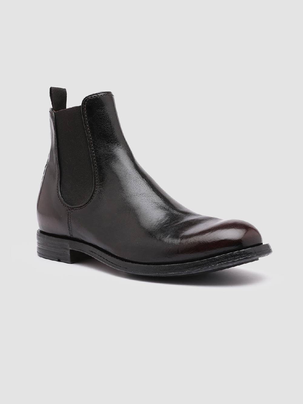 Officine Creative BALANCE 008 Stivaletti Chelsea in Pelle Nera Saldi Di Fabbrica