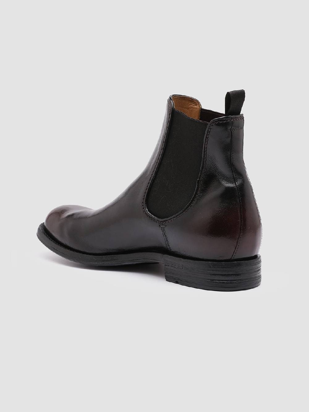 Officine Creative BALANCE 008 Stivaletti Chelsea in Pelle Nera Saldi Di Fabbrica
