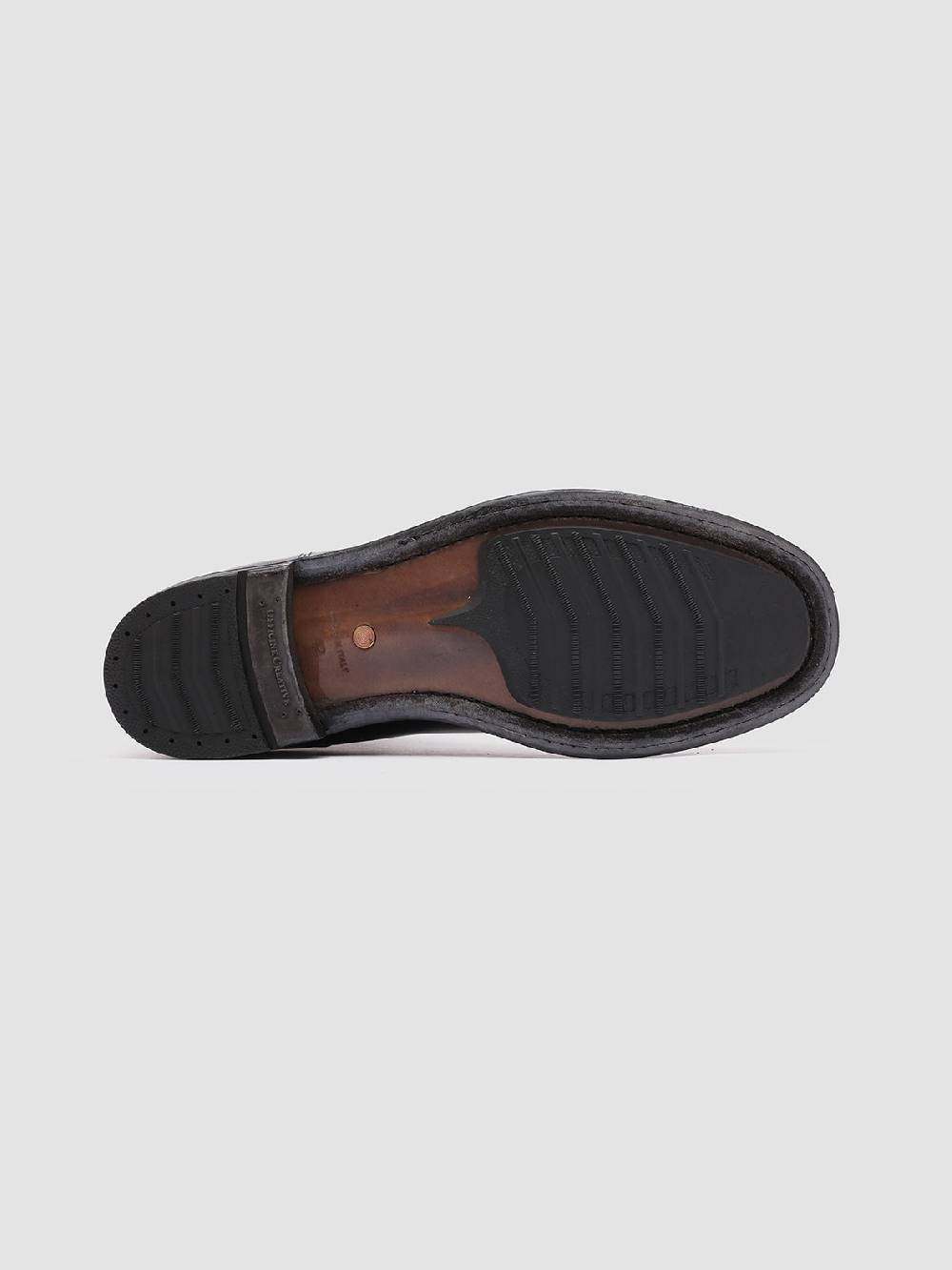 Officine Creative BALANCE 008 Stivaletti Chelsea in Pelle Nera Saldi Di Fabbrica