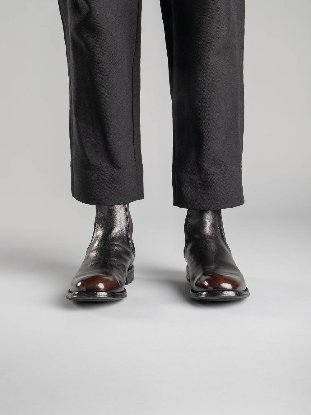 Officine Creative BALANCE 008 Brown Leather Chelsea Boots Vendite Flash