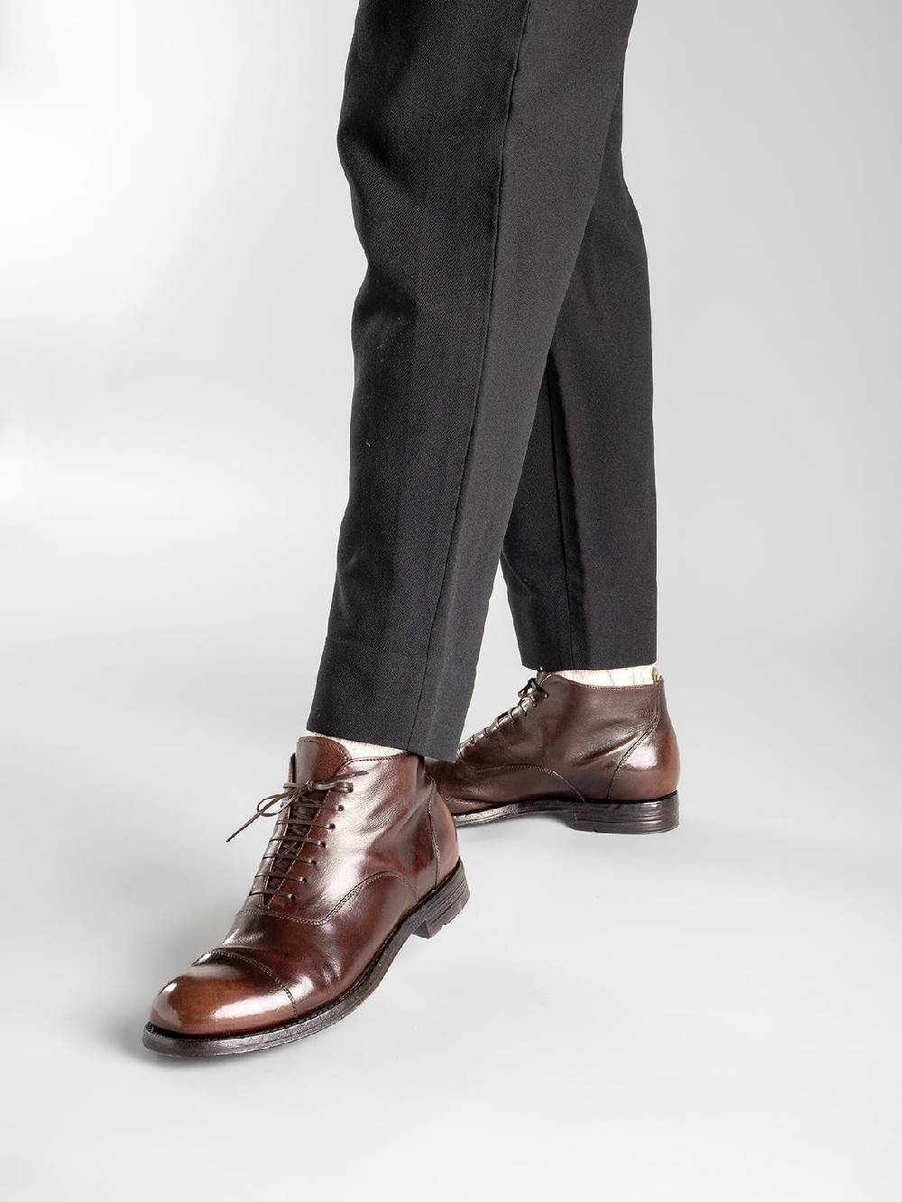 Officine Creative BALANCE 009 Stivaletti in Pelle Nera Negozio