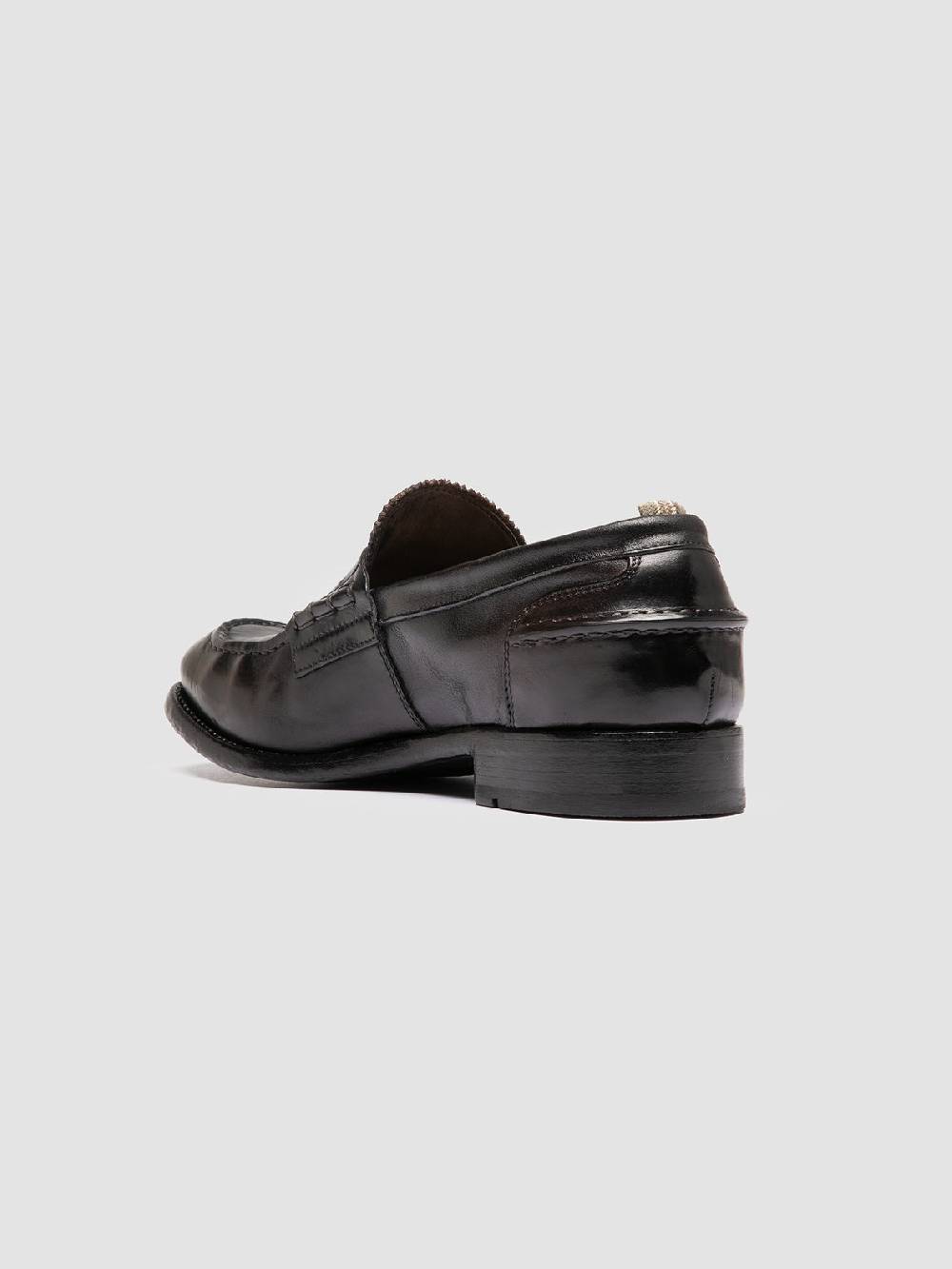 Officine Creative BALANCE 017 Brown Penny Leather Loafers Moda