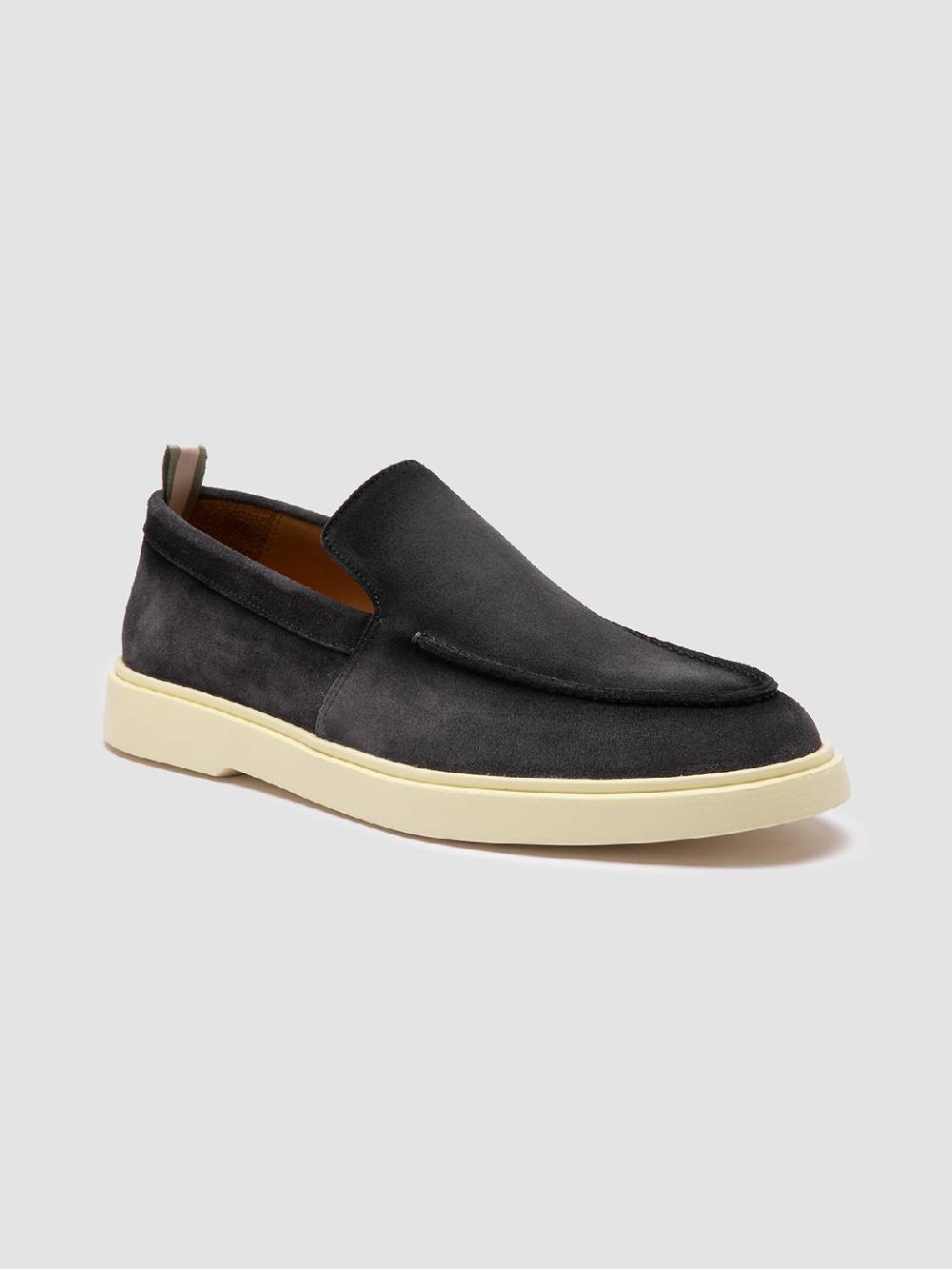 Officine Creative BONES 002 Mocassini in Pelle Scamosciata Blu 2025